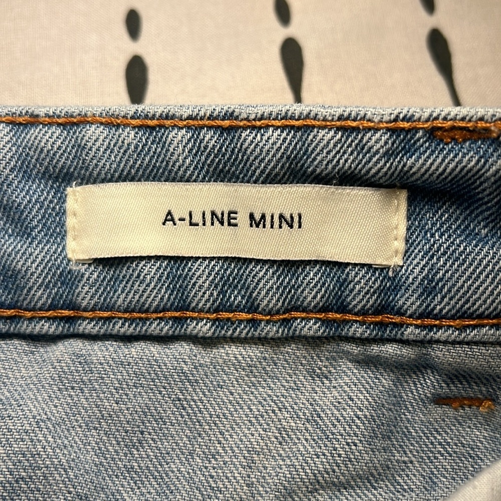91 Cotton On “A-Line Mini” Denim Skirt. Size 6 - Picture 6 of 6